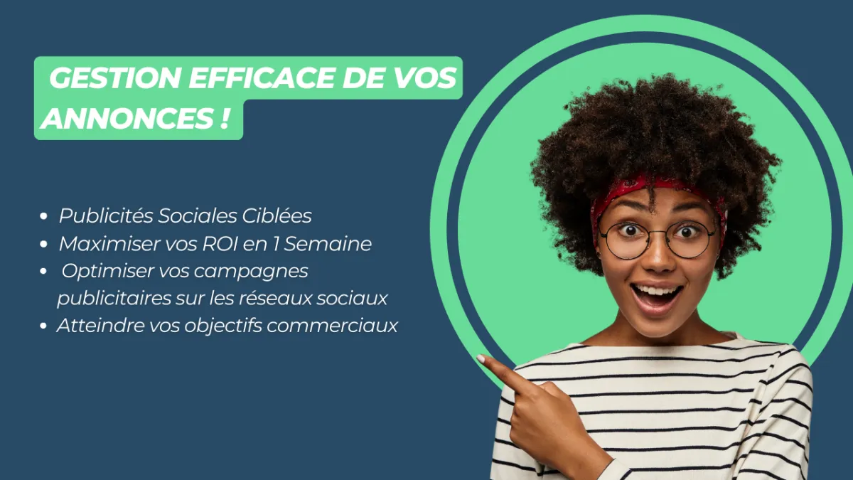 Je vais gérer vos Publicités Sociales Ciblées pour Maximiser vos ROI en 1 Semaine
