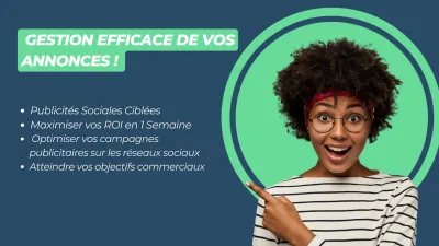 Je vais gérer vos Publicités Sociales Ciblées pour Maximiser vos ROI en 1 Semaine