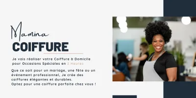 Je vais réaliser votre Coiffure à Domicile pour Occasions Spéciales en 2 Heures