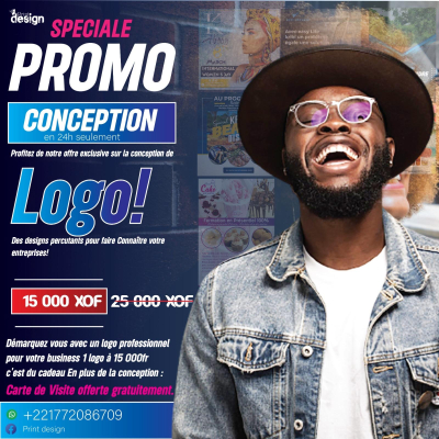 Conception carte de visite gratuite pour une commande de Logo