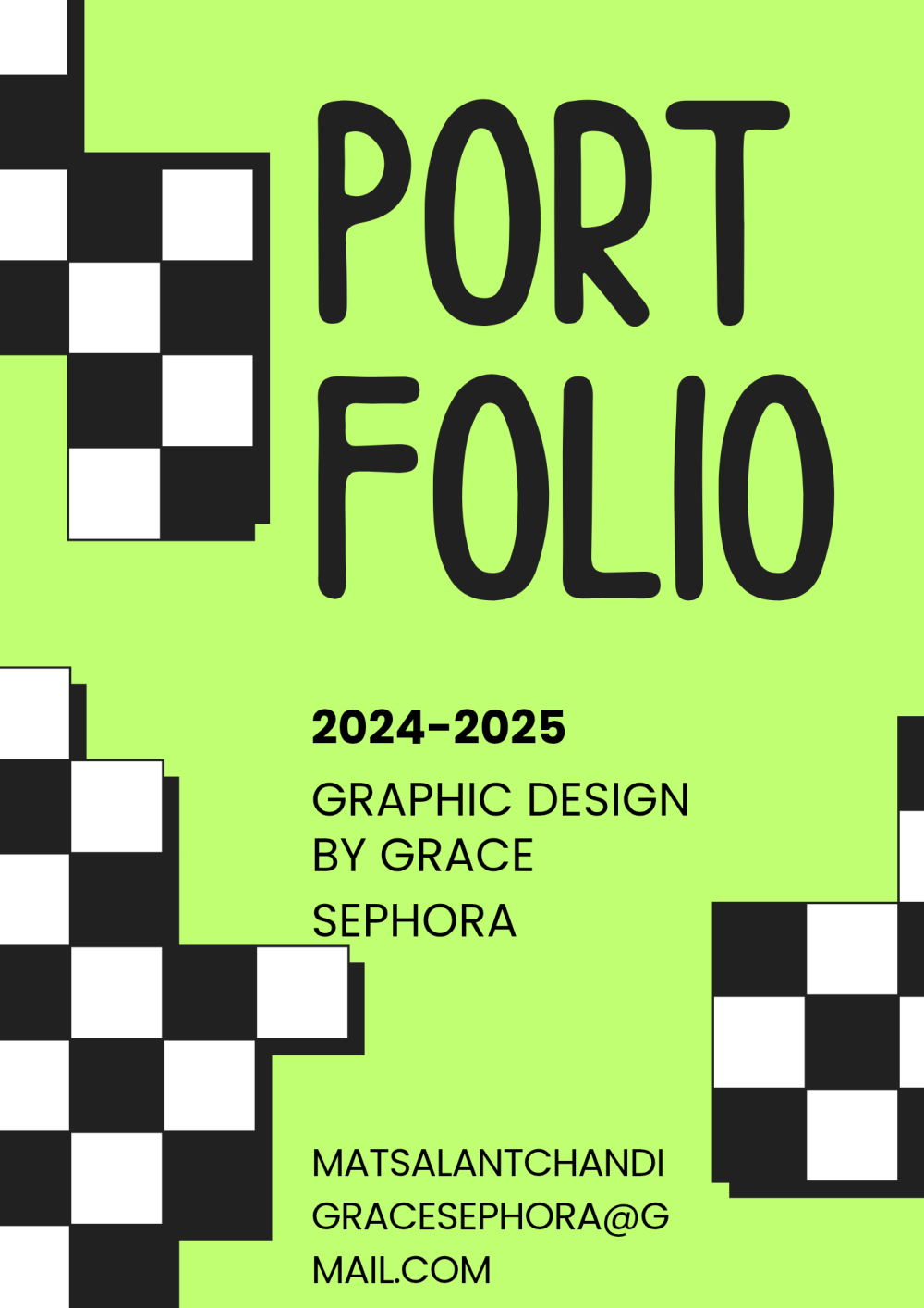 Black and Beig Modern Graphic Designer Student Portfolio 