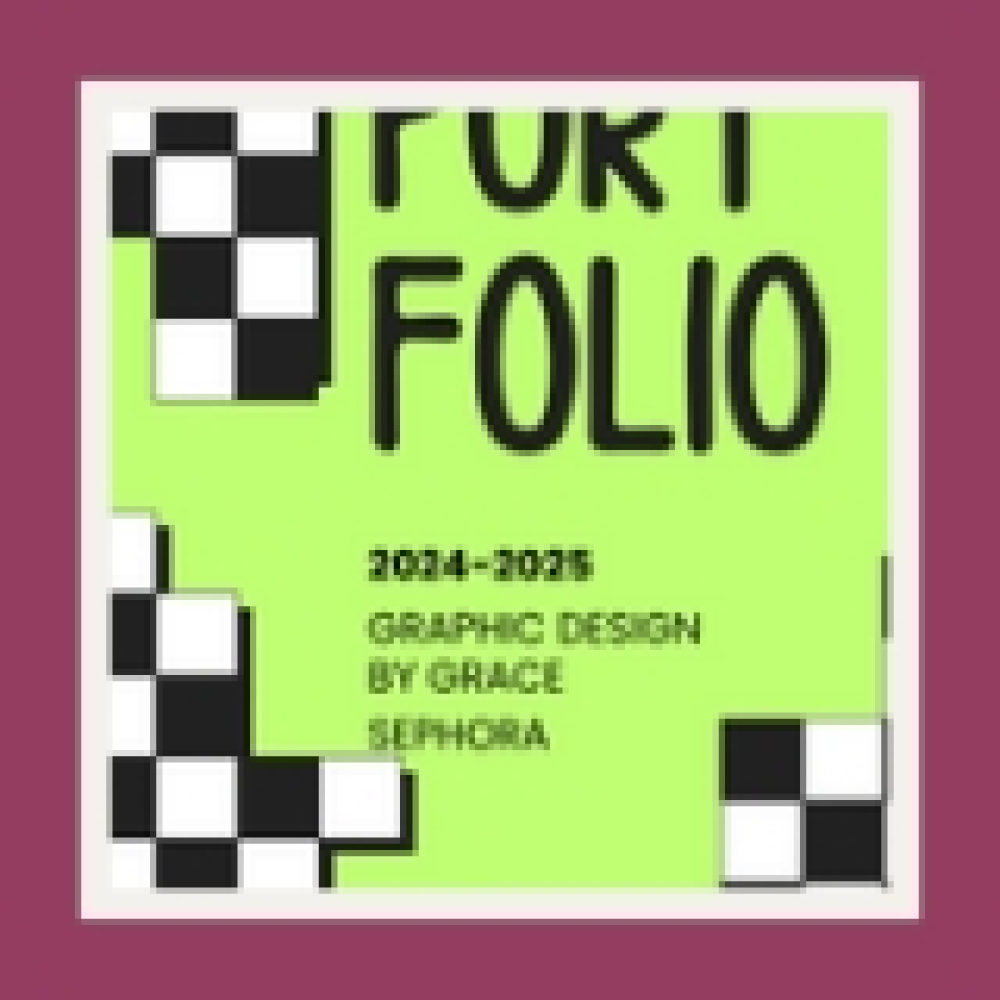 Black and Beig Modern Graphic Designer Student Portfolio 